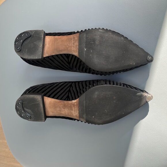 Giorgio Armani Velvet and satin flats - Picture 3 of 5